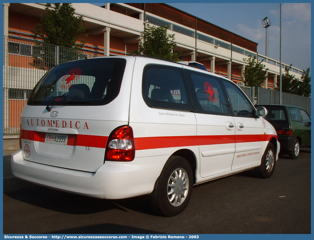 CRI A2939
Croce Rossa Italiana
Domaso
Kia Carnival I serie
Parole chiave: CRI;C.R.I.;Croce Rossa Italiana;Automedica;Auto medica;Automedicalizzata;Auto medicalizzata;Kia;Carnival;Domaso;A2939