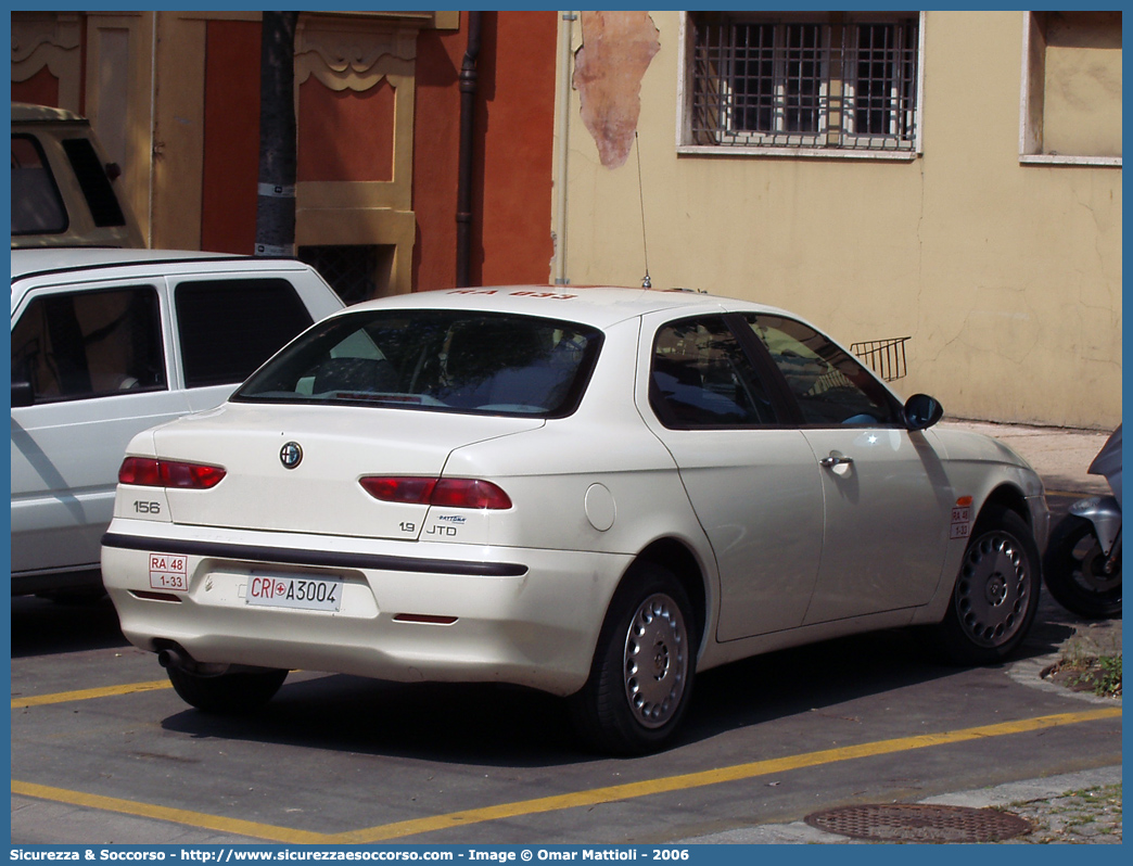 CRI A3004
Croce Rossa Italiana
Ravenna
Alfa Romeo 156 I serie
Parole chiave: CRI;C.R.I.;Croce;Rossa;Italiana;Alfa;Romeo;156;Ravenna;A3004