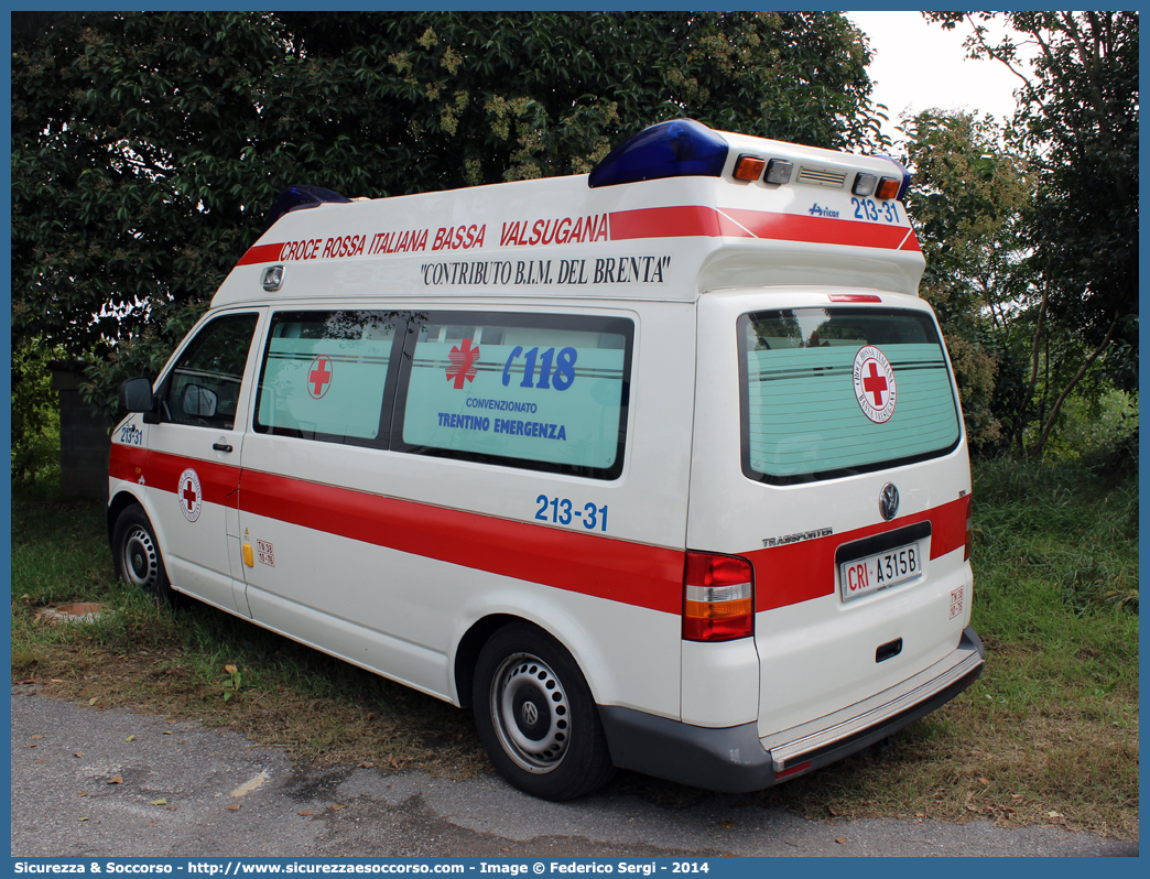 CRI A315B
Croce Rossa Italiana
Bassa Valsugana (TN)
Volkswagen Transporter T5
Allestitore Aricar S.p.A.
Parole chiave: Croce;Rossa;Italiana;CRI;C.R.I.;Ambulanza;Volkswagen;Transporter;T5;T 5;Aricar;Bassa Valsugana