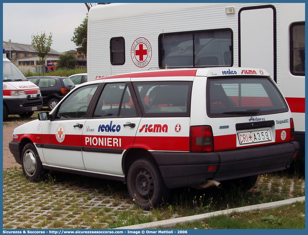 CRI A359
Croce Rossa Italiana
Reggio Emilia
Fiat Tempra Stationwagon
Pionieri
Allestitore Aricar S.p.A.
Parole chiave: C.R.I.;CRI;Croce;Rossa;Italiana;Fiat;Tempra;Stationwagon;Reggio;Emilia;Pionieri;Aricar;A359