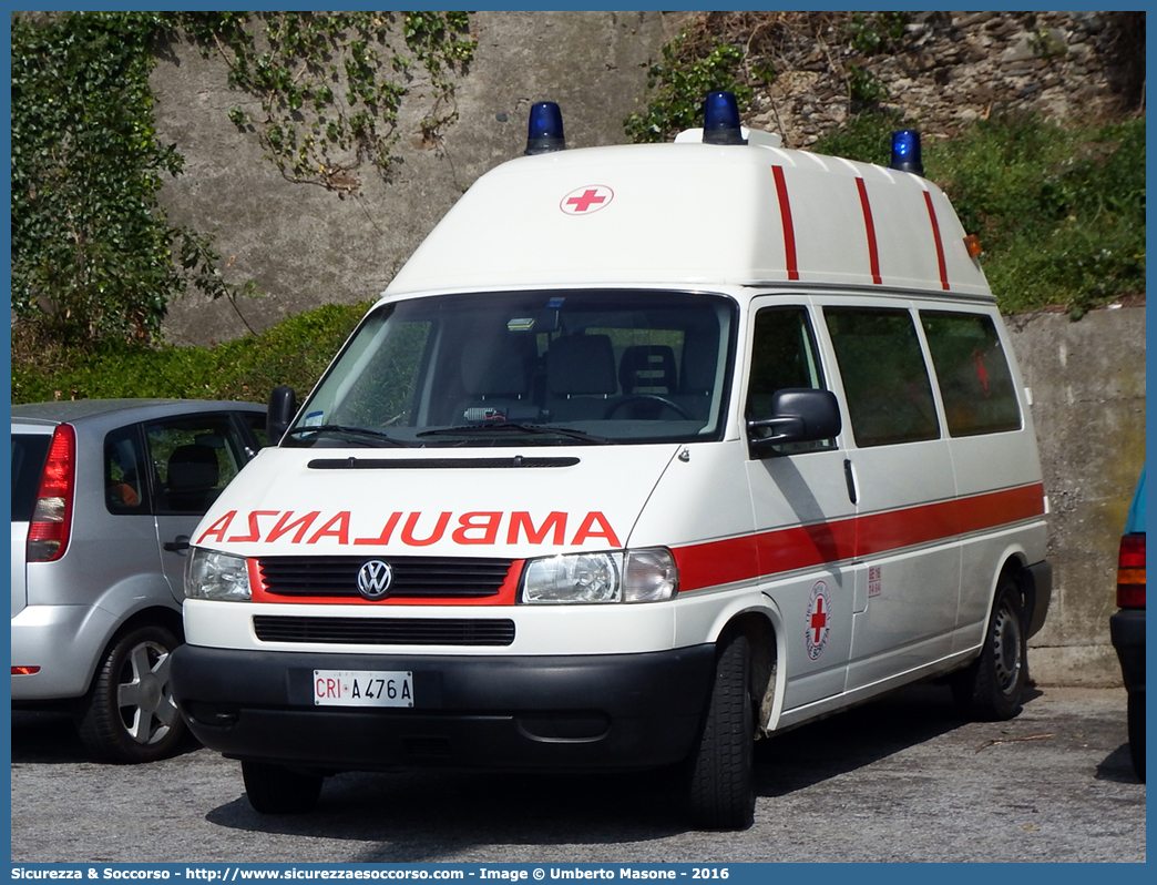 CRI A476A
Croce Rossa Italiana
Valle Scrivia (GE)
Volkswagen Transporter T4 restyling
Parole chiave: Croce;Rossa;Italiana;CRI;C.R.I.;Ambulanza;Volkswagen;Transporter;T4;Valle;Scrivia