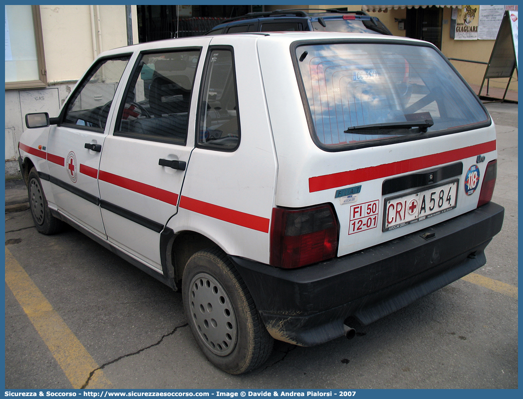 CRI A584
Croce Rossa Italiana
Fiat Uno II serie
Parole chiave: CRI;C.R.I.;Croce;Rossa;Italiana;Fiat;Uno