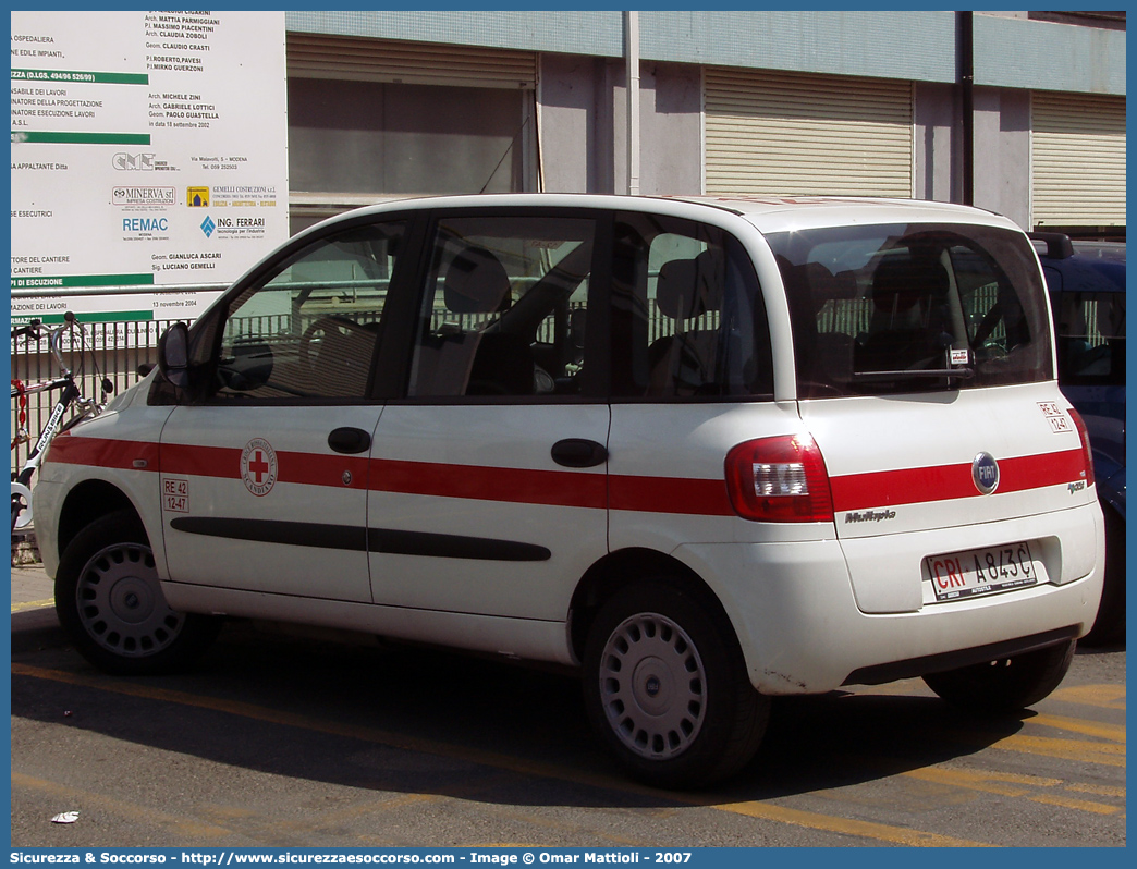 CRI A843C
Croce Rossa Italiana
Scandiano
Fiat Multipla II serie
Parole chiave: CRI;C.R.I.;Croce;Rossa;Italiana;Fiat;Multipla;Scandiano;A843C