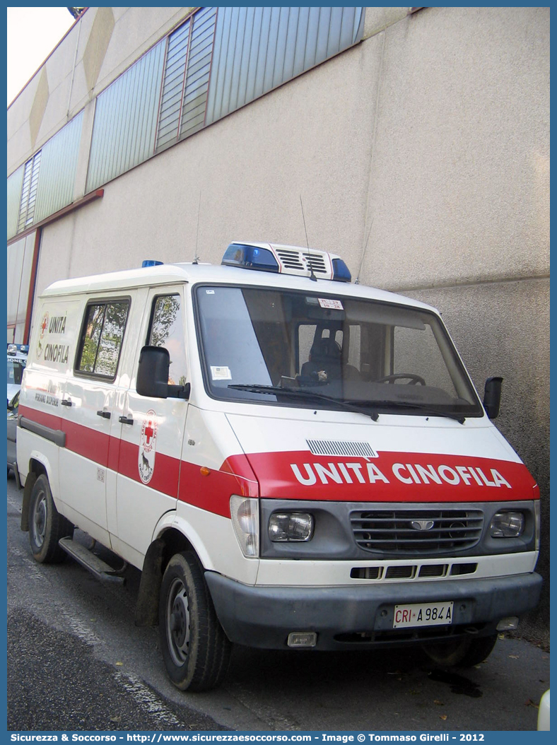 CRI A984A
Croce Rossa Italiana
Piacenza
Daewoo Lublin
Unità Cinofila
Parole chiave: CRI;C.R.I.;Croce;Rossa;Italiana;Cinofili;Unità;Cinofila;Cinofile;Soccorsi;Speciali;Daewoo;Lublin;Piacenza