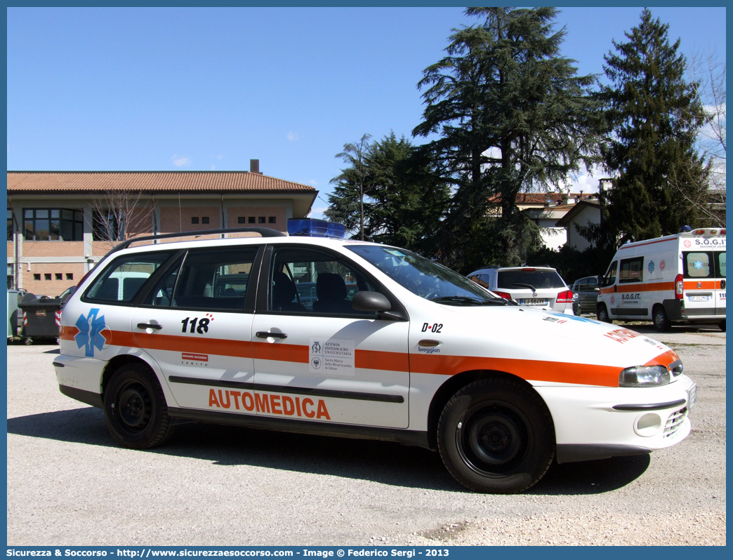 D02
118 Udine
Fiat Marea Weekend
Parole chiave: 118;Udine;Azienda;Ospedaliero;Ospedaliera;Universitaria;Santa;Maria;Misericordia;Automedica;Fiat;Marea;Weekend;D02;D 02