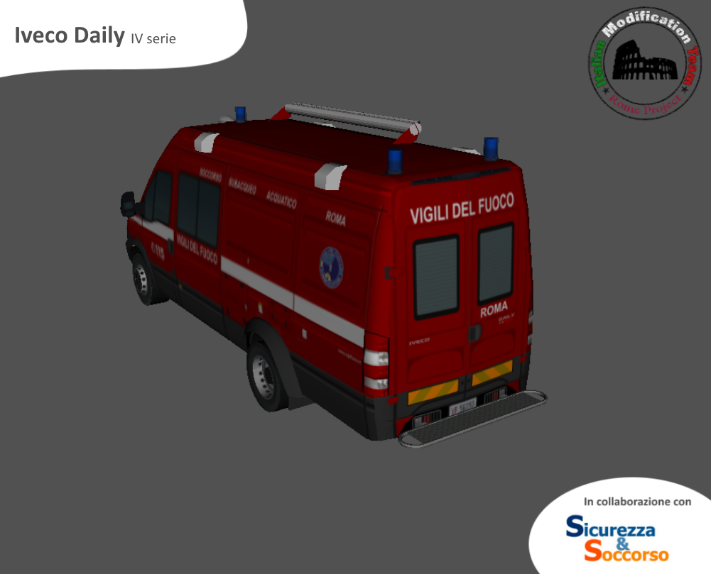 Corpo Nazionale Vigili del Fuoco
Iveco Daily 65C18 IV serie
Nucleo Soccorso Subacqueo e Acquatico
