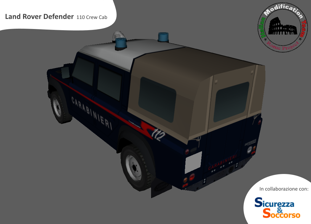 Arma dei Carabinieri
Land Rover Defender 110 Crew Cab
