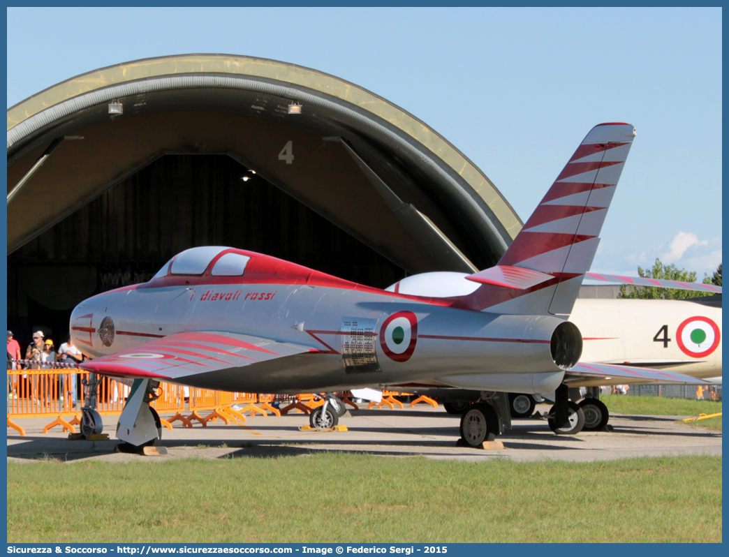 -
Aeronautica Militare Italiana
Republic F-84F Thunderstreak
Diavoli Rossi
Parole chiave: AM;A.M.I.;AMI;Aeronautica;Militare;Italiana;Republic;F-84F;F84;Thunderstreak;Diavoli;Rossi