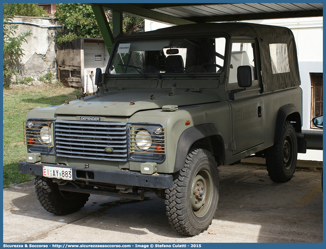 EI AY883
Esercito Italiano
Land Rover Defender 90
Parole chiave: EI;E.I.;Esercito;Italiano;Land;Rover;Defender;90