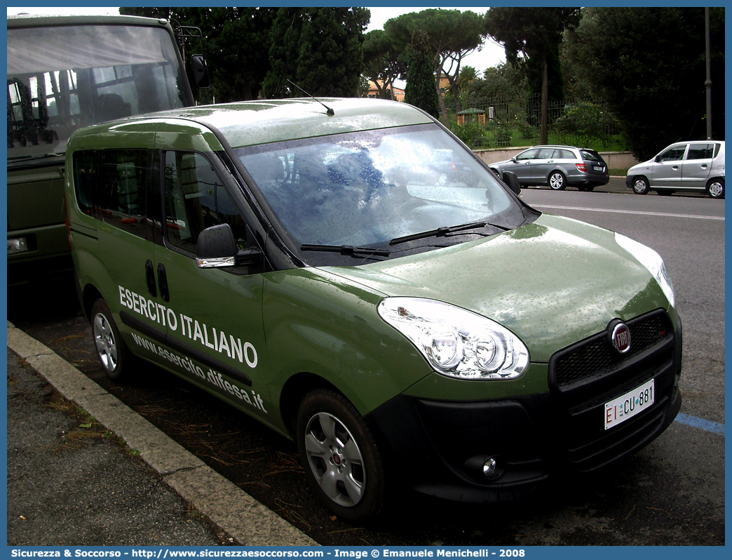 EI CU881
Esercito Italiano
Fiat Doblò II serie
Parole chiave: EI;E.I.;Esercito;Italiano;Fiat;Doblò;CU881