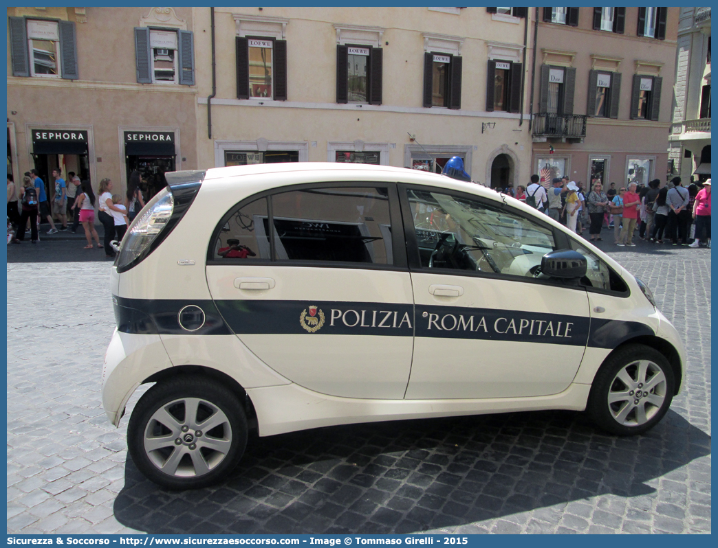 -
Polizia di Roma Capitale
Citroen C-Zero
Parole chiave: P.L.;P.M.;PL;PM;Polizia Municipale;Polizia Locale;Roma;Roma Capitale;Citroen;C-Zero;C Zero