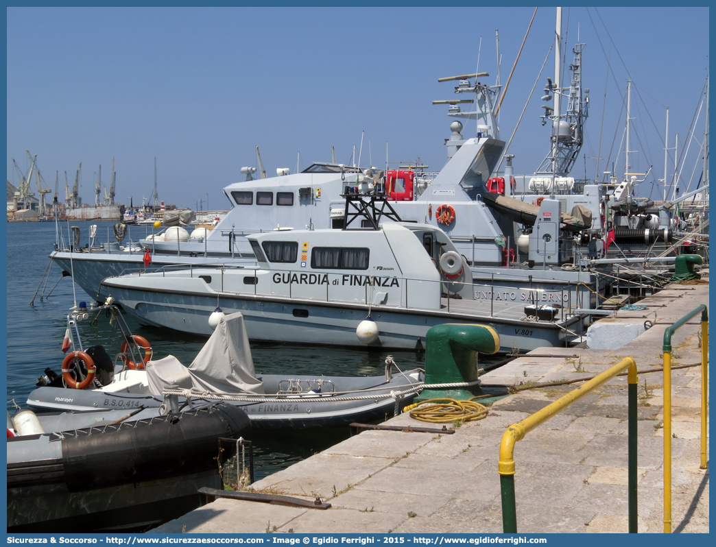 V.801
Guardia di Finanza
R.O.A.N. Componente Navale
Vedetta Costiera Classe 800 
FB Design FB 52' SF
Parole chiave: GdiF;G.D.F.;GDF;Guardia;di;Finanza;R.O.A.N.;ROAN;Componente;Navale;Vedetta;Costiera;Classe;800;FB;Design;52;SF