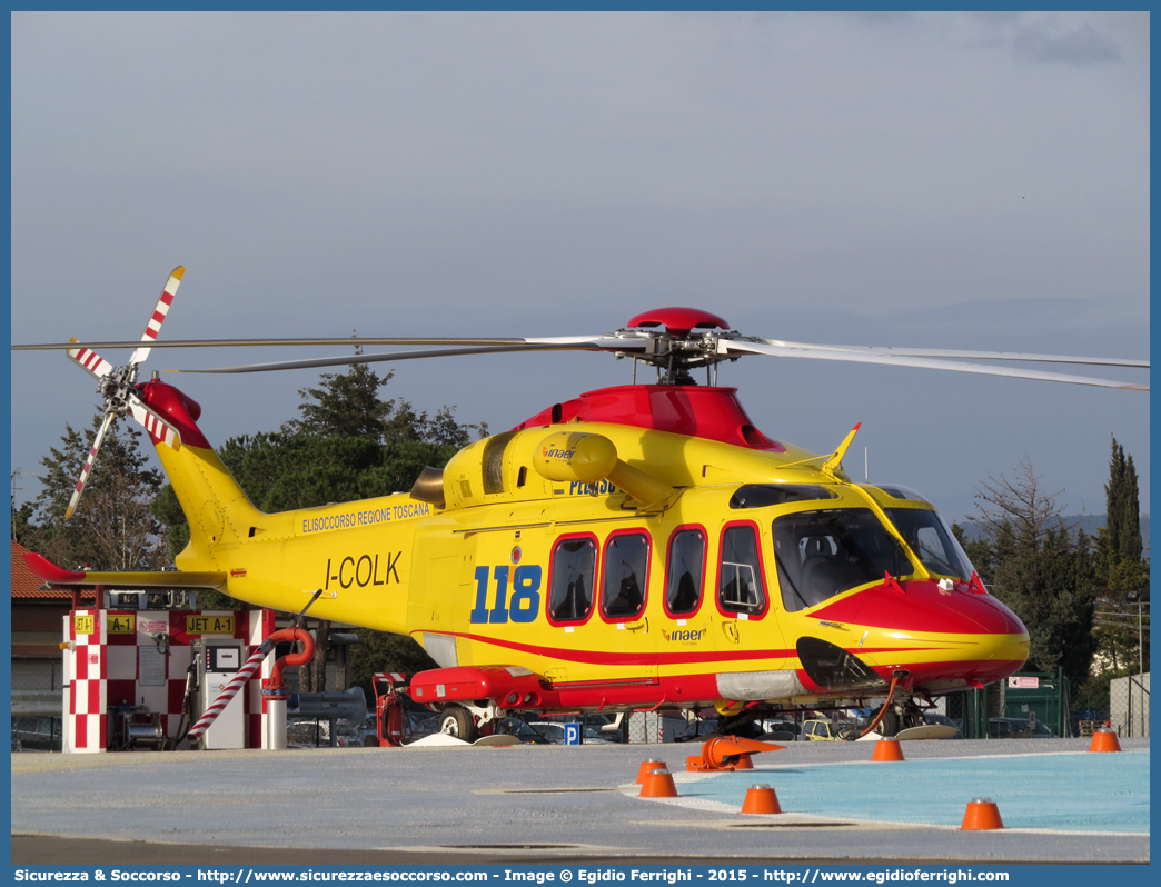 I-COLK
118 Regione Toscana
AgustaWestland AW139
PEGASO 2
Base di Grosseto
Parole chiave: 118;Toscana;Grosseto;AgustaWestland;Agusta;Westland;AW139;AW;139;I-COLK;Pegaso 2;Pegaso2;Elicottero;Elisoccorso