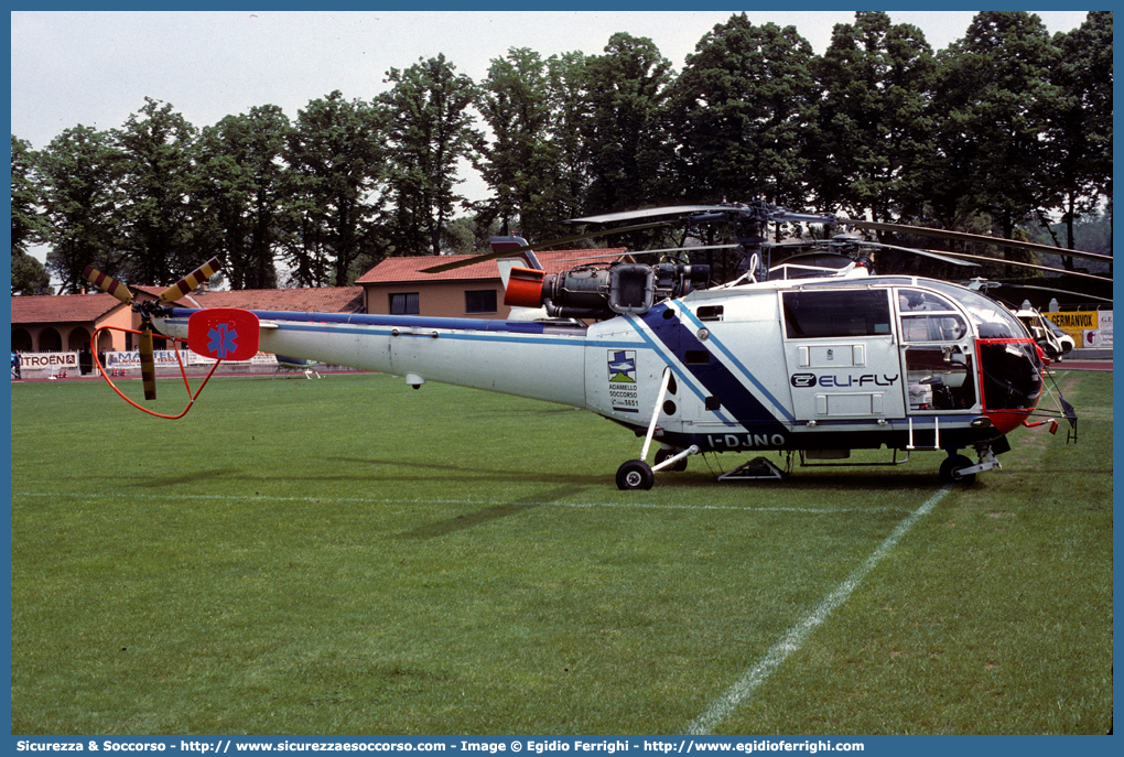 I-DJNO
118 Regione Lombardia
IRMA (Sud-Aviation) SA316B Alouette III
Adamello Soccorso
Parole chiave: 118;SSUEm;S.S.U.Em.;AREU;A.R.E.U.;Lombardia;Adamello;IRMA;Sud;Aviation;SA316B;Alouette;Elicottero;Elisoccorso