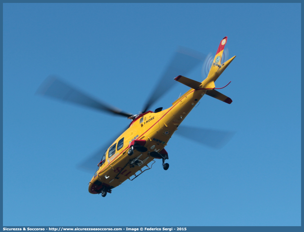 I-KORE
118 Regione Veneto
Agusta Westland A109S Grand
FALCO
Base di Pieve di Cadore
(variante)
Parole chiave: 118;Veneto;Belluno;Pieve di Cadore;Agusta;A109;A;109;Grand;I-KORE;Falco;Elicottero;Elisoccorso