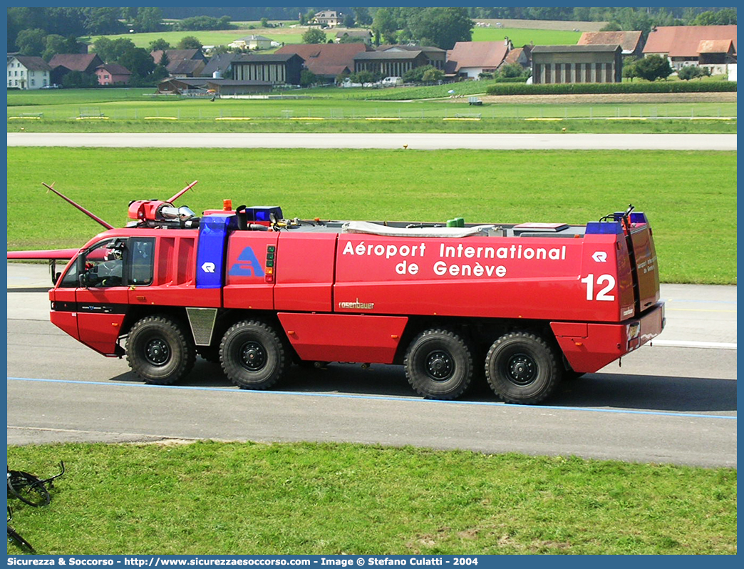 12
Confederazione Svizzera
SSA - Sèrvice Securitè Aeroport de Genève
Rosenbauer Panther I generation
Parole chiave: Confederazione;Svizzera;Schweizerische;Eidgenossenschaft;Confédération;Suisse;Confederaziun;Svizra;SSA;Sèrvice;Securitè;Aeroport;de;Genève;Rosenbauer;Panther