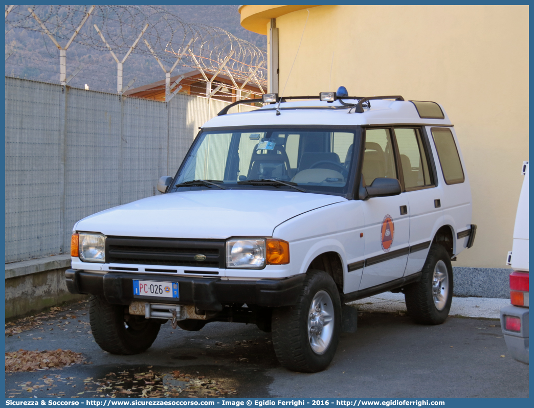 PC 026
Protezione Civile
Regione Autonoma Valle d'Aosta
Land Rover Discovery I serie
(variante)
Parole chiave: PC;P.C.;Protezione;Civile;Regione;Autonoma;Valle;d&#039;Aosta;Land;Rover;Discovery