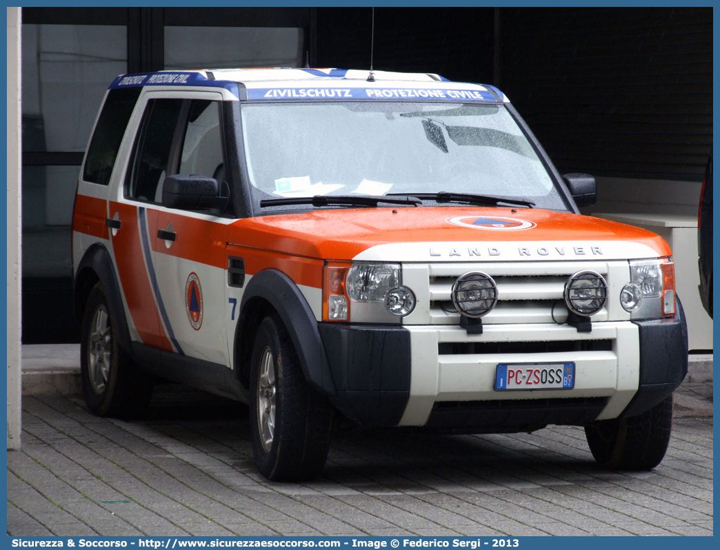 PC ZS0SS
Protezione Civile - Zivilshütz
Land Rover Discovery 3
Parole chiave: PC;ZS;Protezione;Civile;Zivilshütz;Land;Rover;Discovery;3