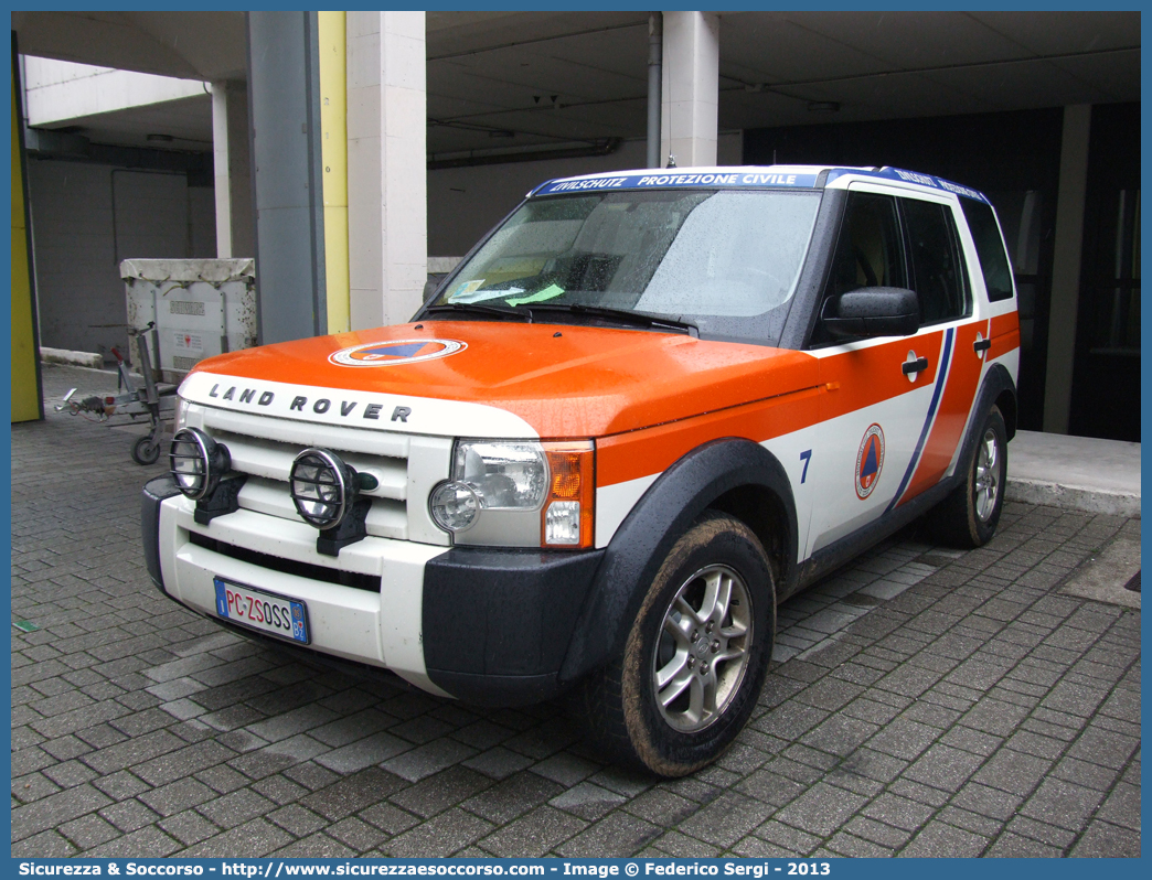 PC ZS0SS
Protezione Civile - Zivilshütz
Land Rover Discovery 3
Parole chiave: PC;ZS;Protezione;Civile;Zivilshütz;Land;Rover;Discovery;3