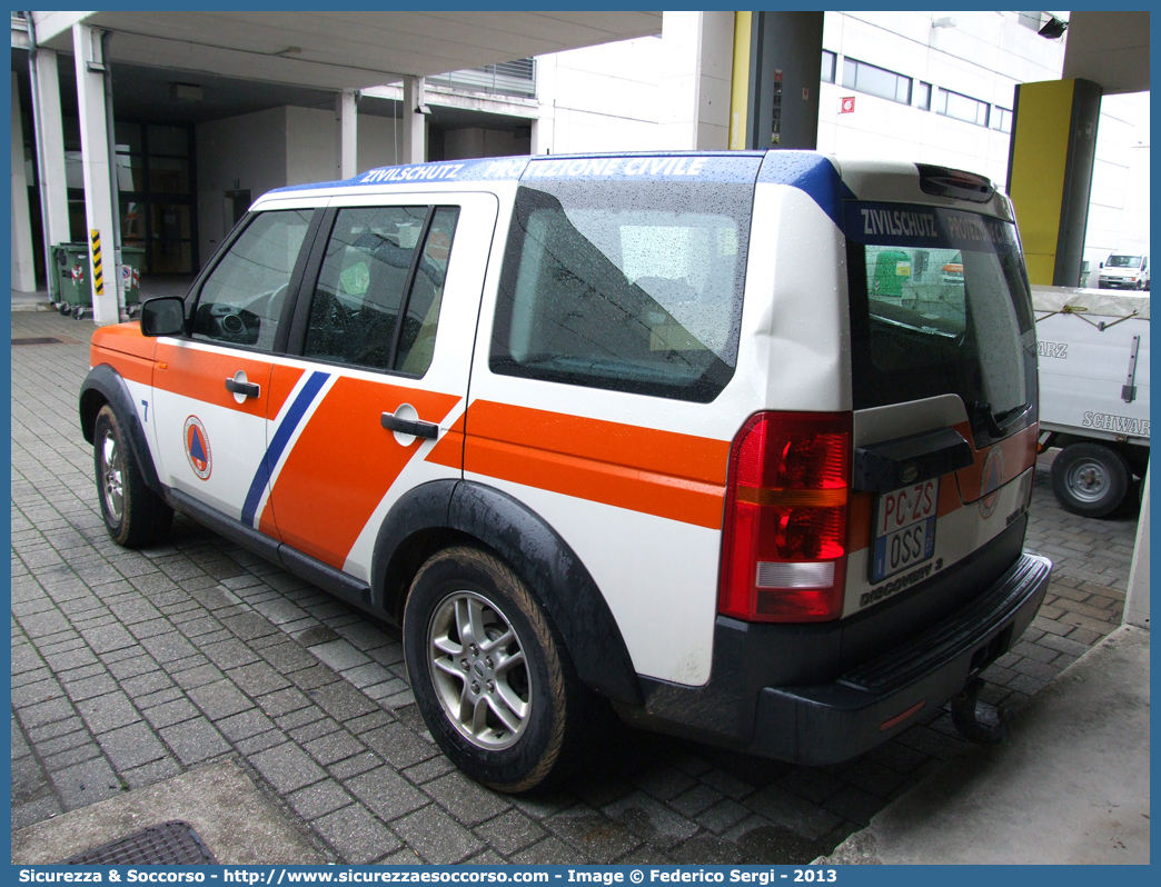 PC ZS0SS
Protezione Civile - Zivilshütz
Land Rover Discovery 3
Parole chiave: PC;ZS;Protezione;Civile;Zivilshütz;Land;Rover;Discovery;3