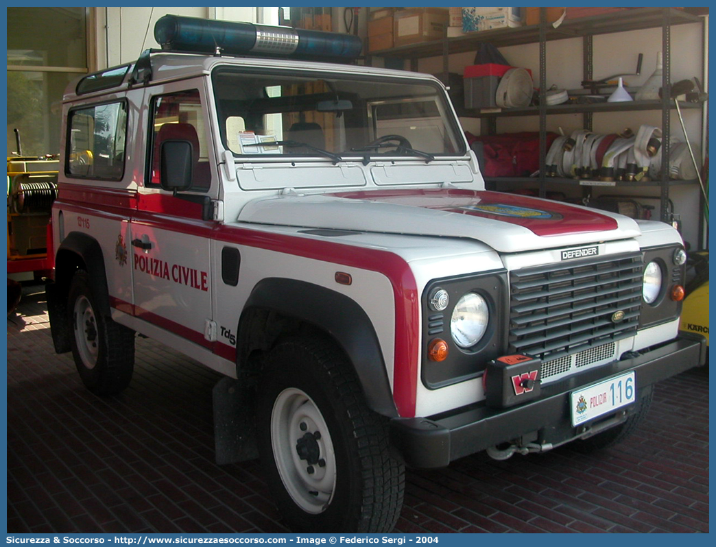 Polizia 116
Repubblica di San Marino
Polizia Civile
Land Rover Defender 90
Parole chiave: Repubblica;San Marino;RSM;R.S.M.;Polizia Civile;Land Rover;Defender;90