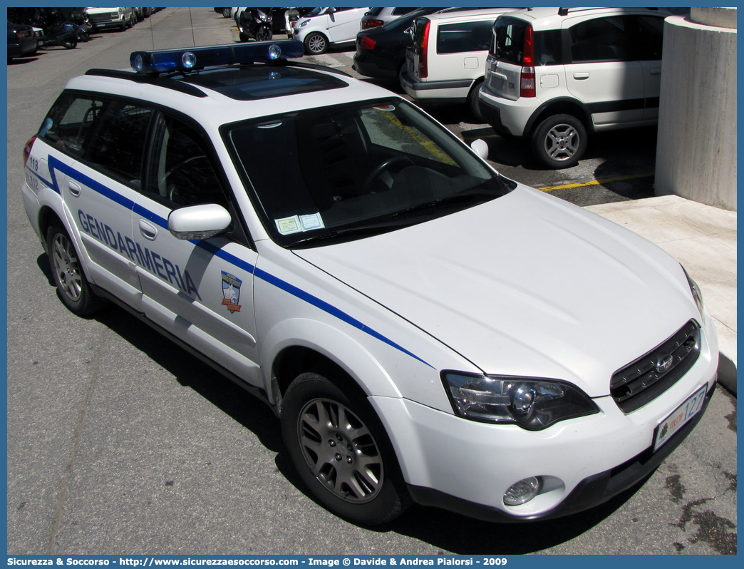 Polizia 127
Repubblica di San Marino
Gendarmeria
Subaru Outback III serie 
Parole chiave: Repubblica;San Marino;RSM;R.S.M.;Gendarmeria;Subaru;Outback