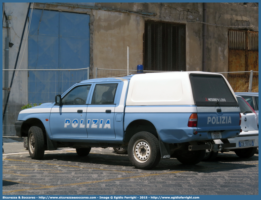 Polizia D5315
Polizia di Stato
Mitsubishi L200 III serie
Parole chiave: PS;P.S.;Polizia di Stato;Polizia;Mitsubishi;L200;D5315