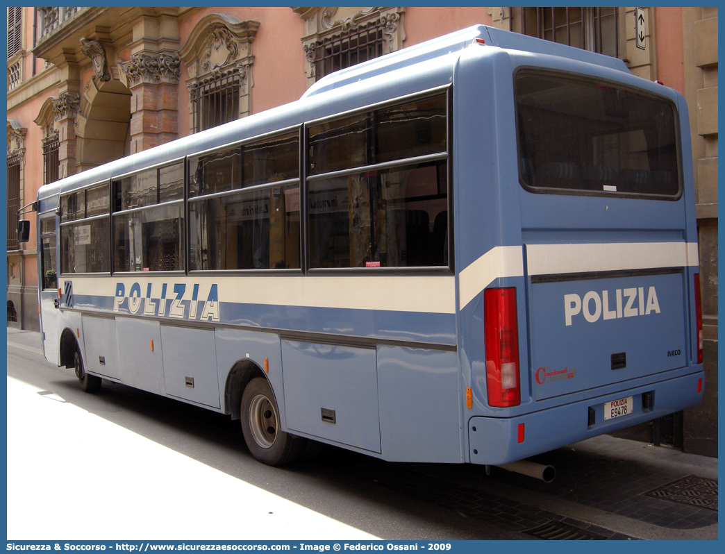 Polizia E9478
Polizia di Stato
Iveco Cacciamali 100e21
Parole chiave: PS;P.S.;Polizia;di;Stato;Pubblica;Sicurezza;Iveco;Cacciamali;100e21;E9478