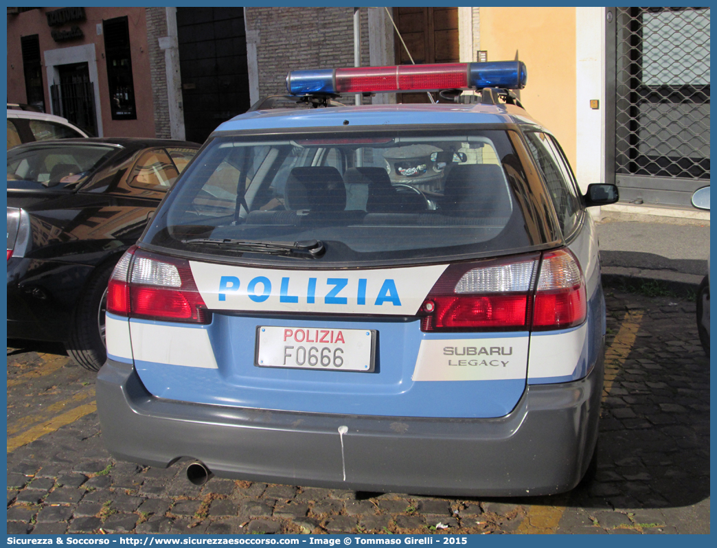 Polizia F0666
Polizia di Stato
Subaru Legacy Wagon III serie
Parole chiave: PS;P.S.;Polizia;di;Stato;Pubblica;Sicurezza;Subaru;Legacy;Wagon;F0666