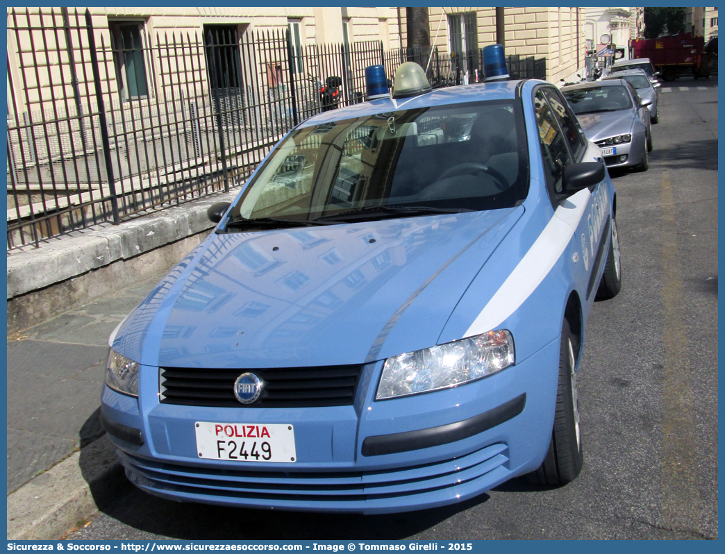 Polizia F2449
Polizia di Stato
Fiat Stilo II serie
Parole chiave: PS;P.S.;Polizia;di;Stato;Pubblica;Sicurezza;Fiat;Stilo;F2449