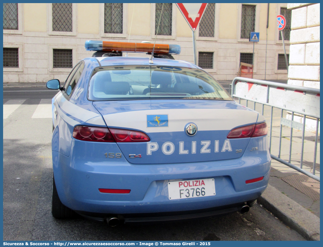 Polizia F3766
Polizia di Stato
Polizia Stradale
Alfa Romeo 159 Q4
Parole chiave: PS;P.S.;Polizia;di;Stato;Pubblica;Sicurezza;Stradale;Alfa;Romeo;159;Q4;Scorta;Scorte;Quirinale;F3766