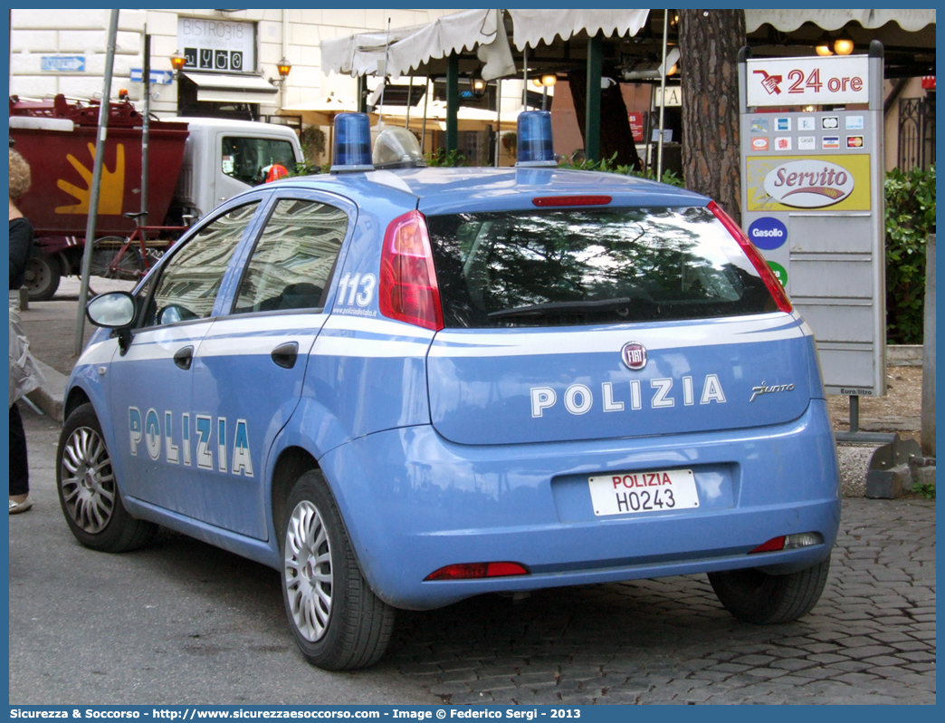 Polizia H0243
Polizia di Stato
Fiat Grande Punto
Parole chiave: PS;P.S.;Polizia;di;Stato;Pubblica;Sicurezza;Fiat;Grande;Punto