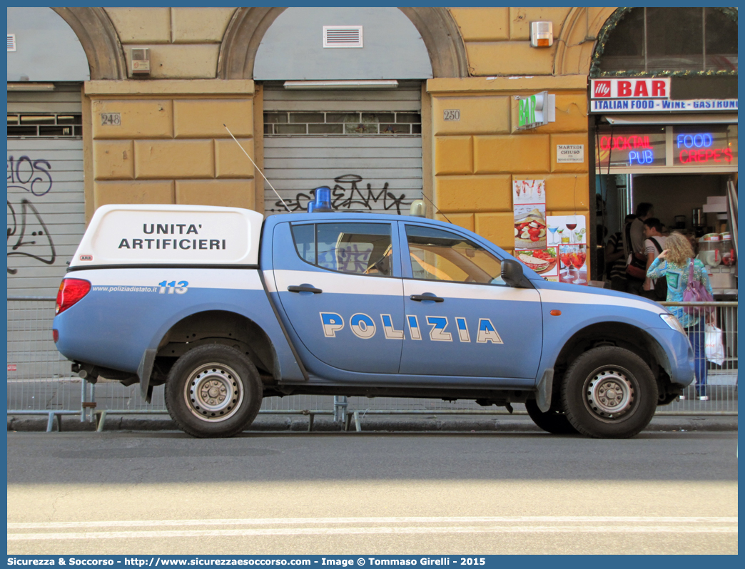 Polizia H1001
Polizia di Stato
Artificieri Antisabotaggio
Mitsubishi L200 IV serie
Parole chiave: PS;P.S.;Polizia;Stato;Pubblica;Sicurezza;Artificieri;Antisabotaggio;Mitsubishi;L200;H1001