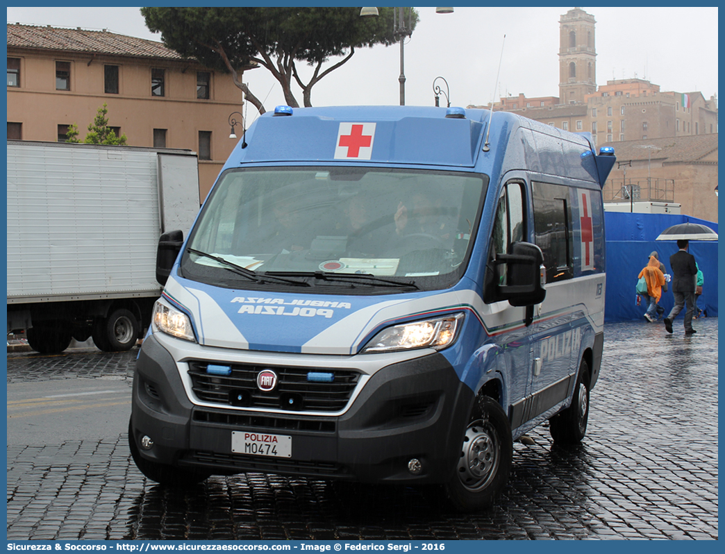 Polizia M0474
Polizia di Stato
Servizio Sanitario
Fiat Ducato III serie restyling
Allestitore Boneschi S.r.l.
Parole chiave: PS;P.S.;Polizia;di;Stato;Servizio;Sanitario;Fiat;Ducato;X290;Boneschi