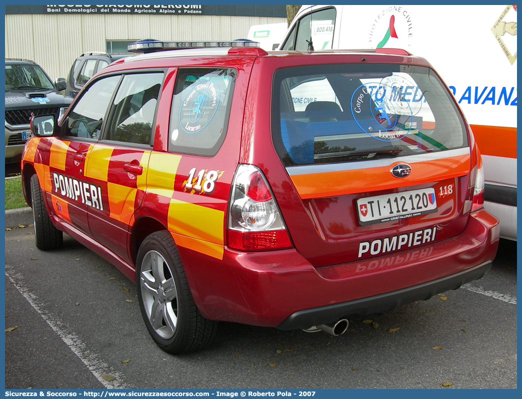 -
Confederazione Svizzera
Corpo Civici Pompieri Locarno
Subaru Forester IV serie
Parole chiave: Confederazione;Svizzera;Corpo;Civici;Pompieri;Locarno;Subaru;Forester