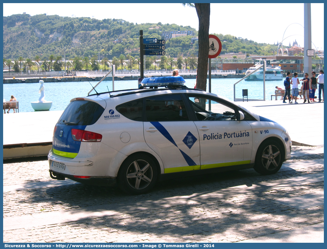 V-90
Reino de España
Policia Portuària Port de Barcelona
Cos de Guardamolls
Seat Altea
Parole chiave: Regno di Spagna;Spagna;Espana;España;Reino de España;Policia;Portuària;Port de Barcelona;Cos;de Guardamolls;Seat;Altea