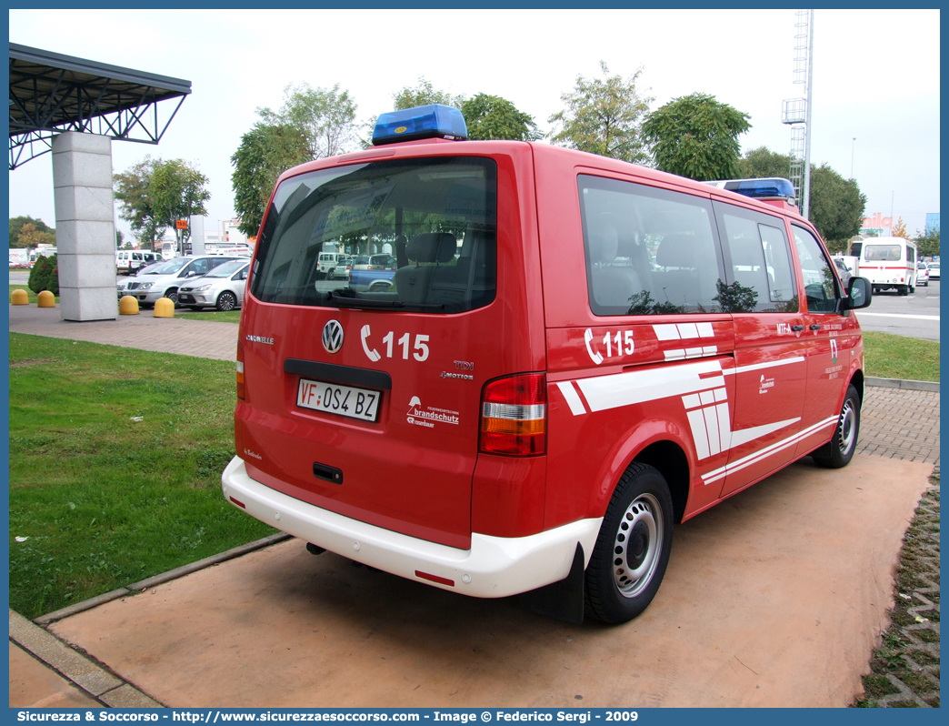 VF 0S4 BZ
Vigili del Fuoco Volontari Brunico
Freiwillige Feuerwehr Bruneck
Volkswagen Transporter T5
Allestitore Brandschutz S.r.l.
Parole chiave: VF;VFV;V.F.;V.F.V.;Vigili;Fuoco;Volontari;Freiwillige;Feuerwehr;Brunico;Bruneck;Volkswagen;Transporter;T5;Brandschutz