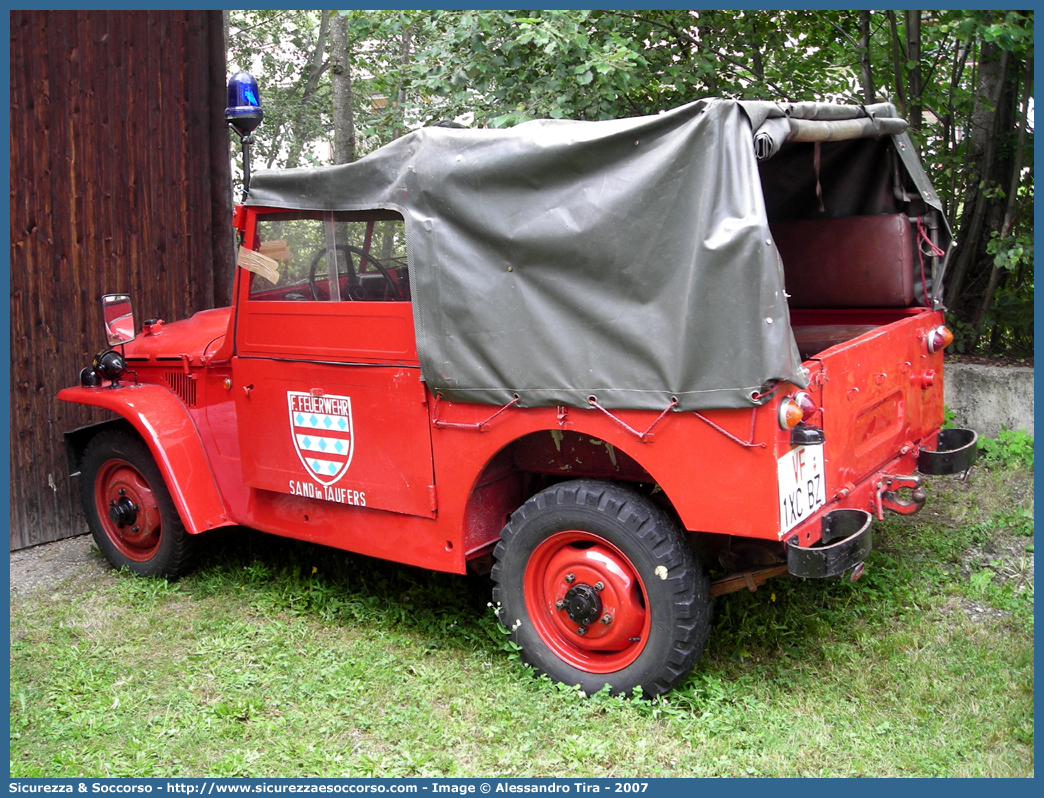 VF 1X5 BZ
Vigili del Fuoco Volontari Campo Tures
Freiwillige Feuerwehr Sand in Taufers
Fiat Campagnola
Parole chiave: VF;VFV;V.F.;V.F.V.;Vigili;Fuoco;Volontari;Freiwillige;Feuerwehr;Campo;Tures;Sand;Taufers;Fiat;Campagnola;AR56