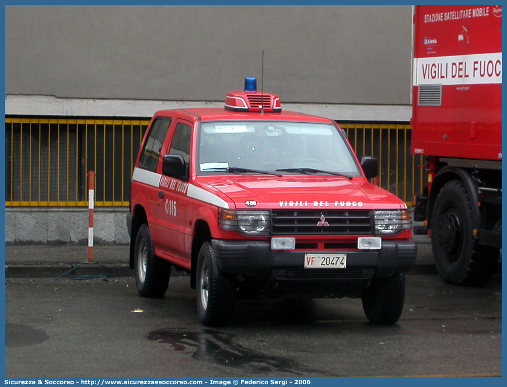 VF 20474
Corpo Nazionale Vigili del Fuoco
Mitsubishi Pajero SWB II serie
Parole chiave: VVF;V.V.F.;Corpo;Nazionale;Vigili;del;Fuoco;Mitsubishi;Pajero;SWB