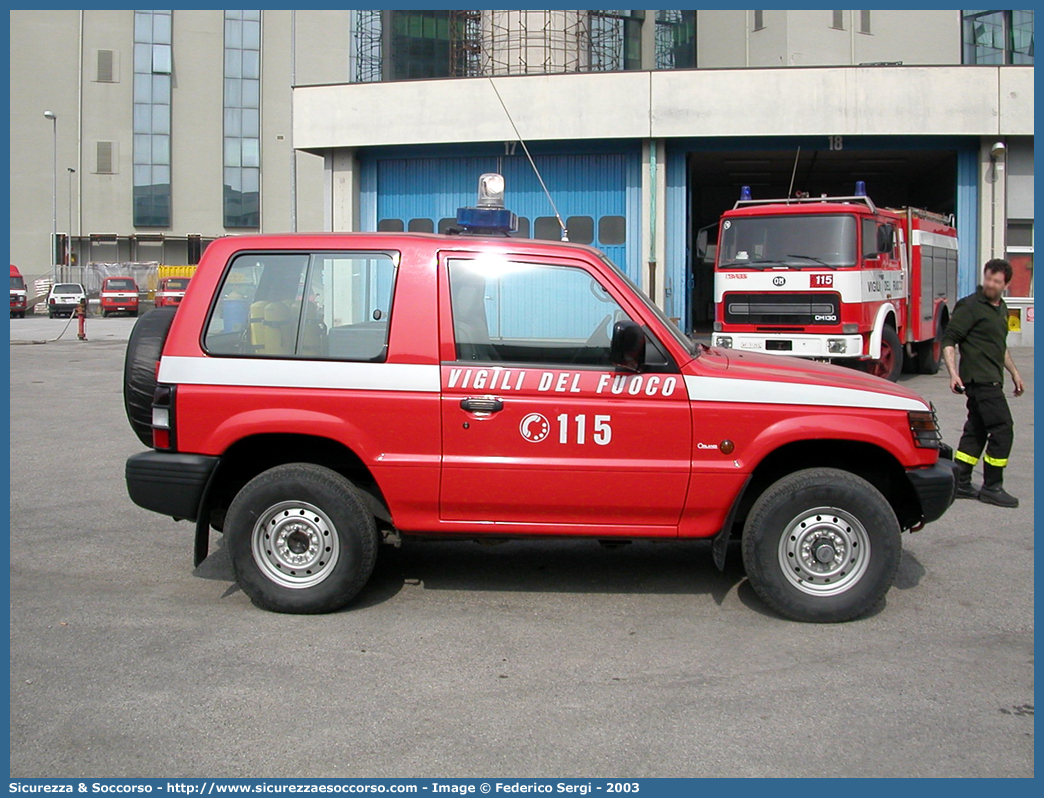 VF 20478
Corpo Nazionale Vigili del Fuoco
Mitsubishi Pajero SWB II serie
Parole chiave: VVF;V.V.F.;Corpo;Nazionale;Vigili;del;Fuoco;Mitsubishi;Pajero;SWB