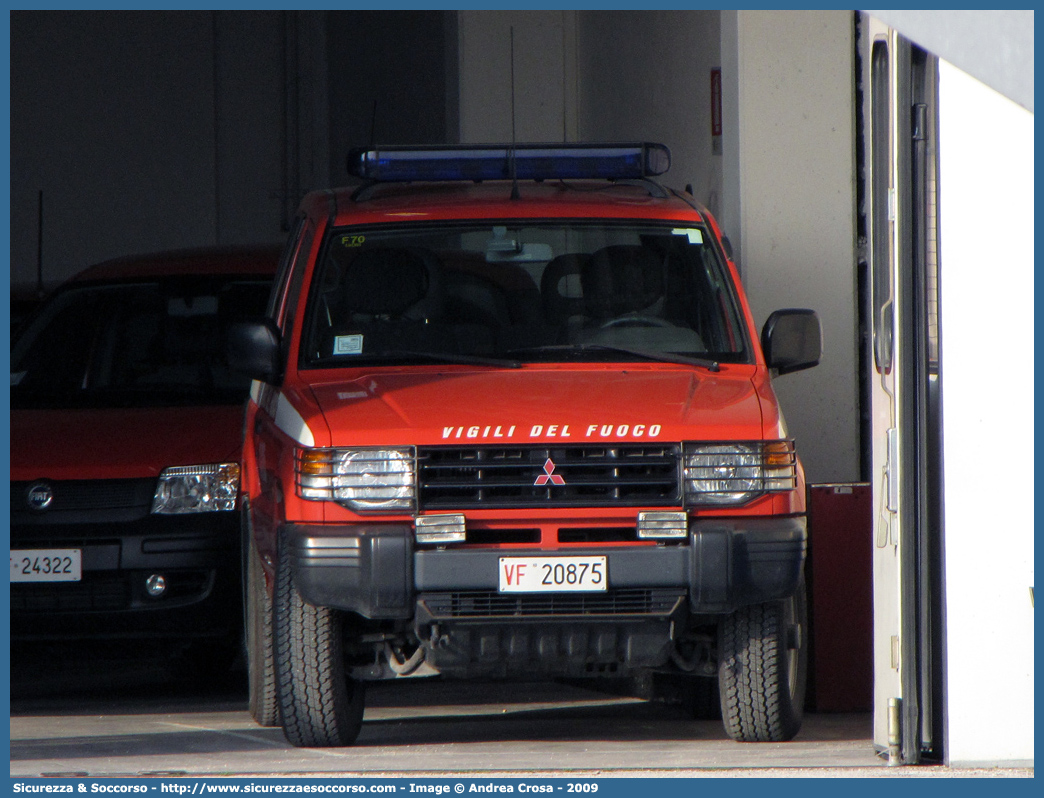 VF 20875
Corpo Nazionale Vigili del Fuoco
Mitsubishi Pajero SWB II serie
Parole chiave: VVF;V.V.F.;Corpo;Nazionale;Vigili;del;Fuoco;Mitsubishi;Pajero;SWB