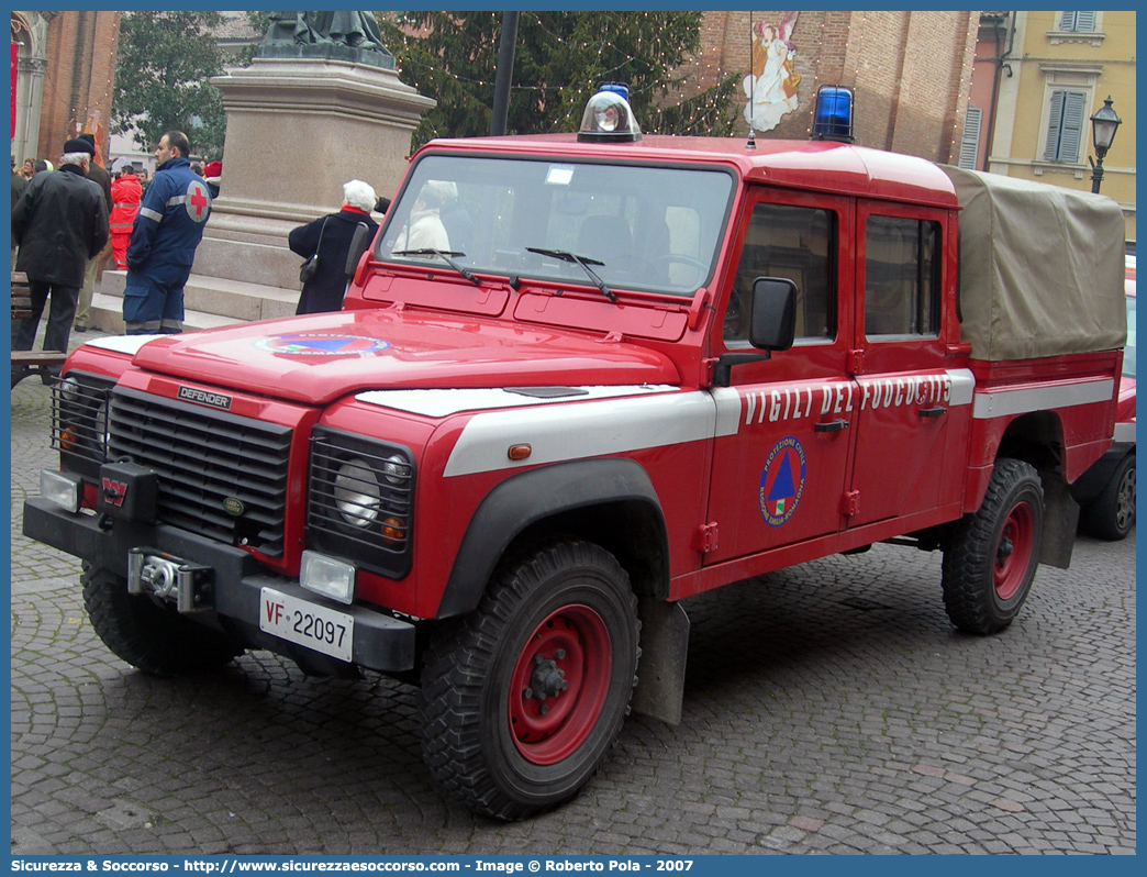 VF 22097
Corpo Nazionale Vigili del Fuoco
Land Rover Defender 130
(fornitura regione Emilia Romagna)
Parole chiave: VF;VVF;V.F.;V.V.F.;Corpo;Nazionale;Vigili del Fuoco;Vigili;Fuoco;Land Rover;Defender;130