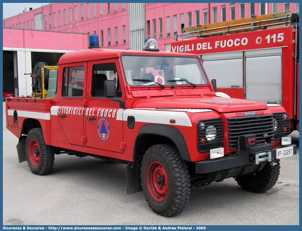 VF 22267
Corpo Nazionale Vigili del Fuoco
Land Rover Defender 130
(fornitura regione Emilia Romagna)
Parole chiave: VF;VVF;V.F.;V.V.F.;Corpo;Nazionale;Vigili del Fuoco;Vigili;Fuoco;Land Rover;Defender;130