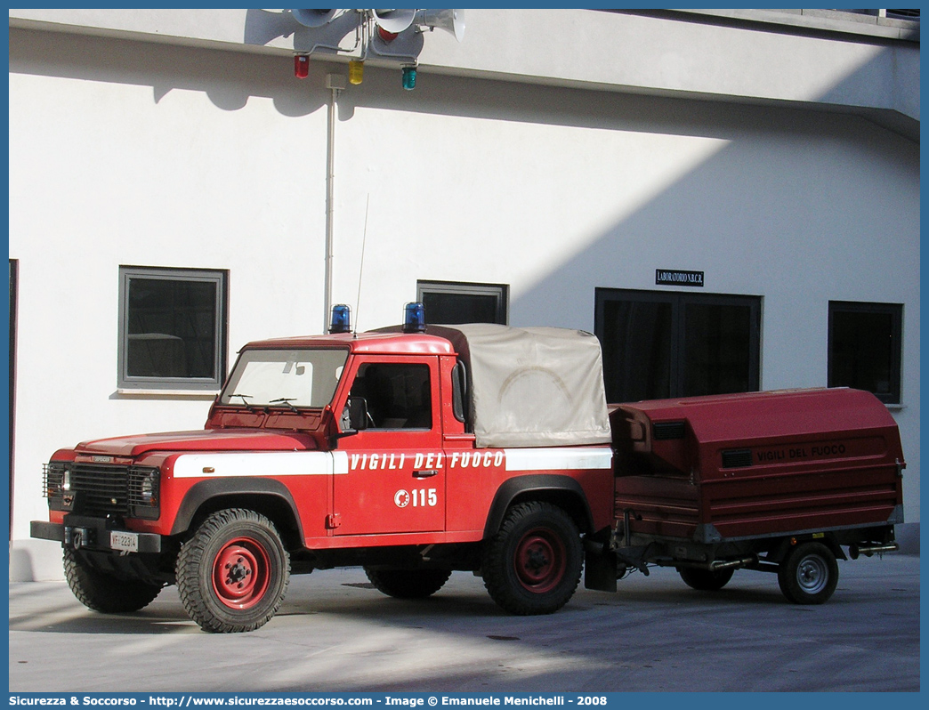 VF 22314
Corpo Nazionale Vigili del Fuoco
Land Rover Defender 90 Pick Up
Parole chiave: VF;VVF;V.F.;V.V.F.;Corpo;Nazionale;Vigili del Fuoco;Vigili;Fuoco;Land Rover;Defender;90;22314