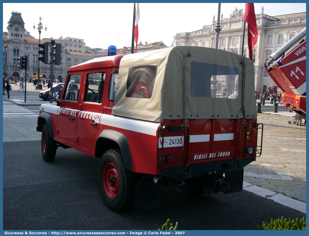 VF 24130
Corpo Nazionale Vigili del Fuoco
Land Rover Defender 110
Parole chiave: VF;VVF;V.F.;V.V.F.;Corpo;Nazionale;Vigili del Fuoco;Vigili;Fuoco;Land Rover;Defender;110