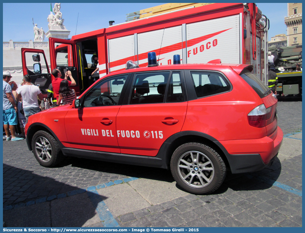 VF 24183
Corpo Nazionale Vigili del Fuoco
Bmw X3 I serie restyling
Parole chiave: VVF;V.V.F.;Corpo;Nazionale;Vigili del Fuoco;Vigili;Fuoco;Bmw;X3;24183