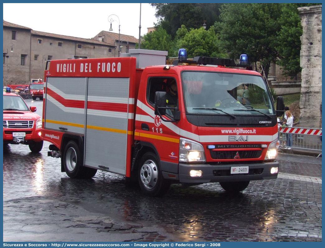 VF 24601
Corpo Nazionale Vigili del Fuoco
Mitsubishi Canter
Allestitore BAI S.r.l.
Parole chiave: VVF;V.V.F.;Corpo;Nazionale;Vigili;del;Fuoco;AutoPompaSerbatoio;APS;A.P.S.;Mitsubishi;Canter;BAI