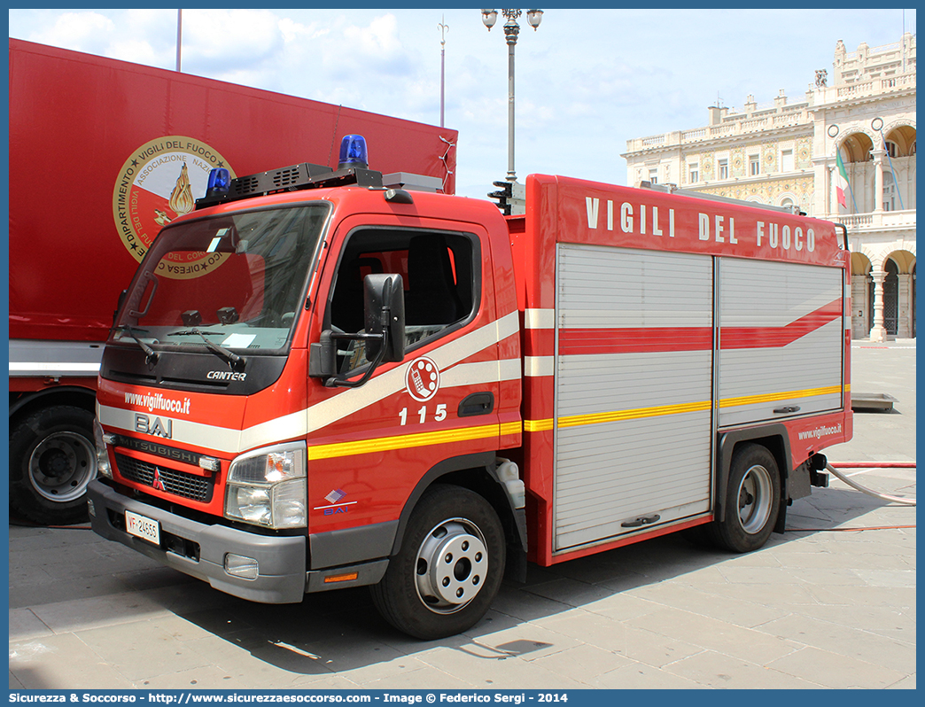 VF 24655
Corpo Nazionale Vigili del Fuoco
Mitsubishi Canter
Allestitore BAI S.r.l.
Parole chiave: VVF;V.V.F.;Corpo;Nazionale;Vigili;del;Fuoco;AutoPompaSerbatoio;APS;A.P.S.;Mitsubishi;Canter;BAI