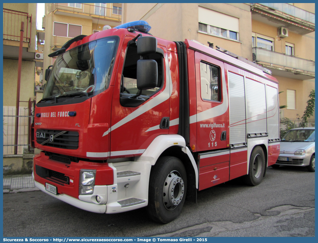 VF 26028
Corpo Nazionale Vigili del Fuoco
Volvo FL280/FL290 III serie
Allestitore BAI S.r.l.
Parole chiave: VVF;V.V.F.;Corpo;Nazionale;Vigili;del;Fuoco;APS;A.P.S.;AutoPompaSerbatoio;AutoPompa;Volvo;FL;280;290;FL280;FL290;BAI