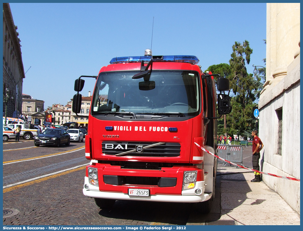 VF 26573
Corpo Nazionale Vigili del Fuoco
Volvo FL280/FL290 III serie
Allestitore BAI S.r.l.
Parole chiave: VVF;V.V.F.;Corpo;Nazionale;Vigili;del;Fuoco;APS;A.P.S.;AutoPompaSerbatoio;AutoPompa;Volvo;FL;280;290;FL280;FL290;BAI